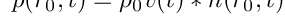 \[
p(\vec{r}_{0},t) = \rho_{0}v(t) \ast \dot{h}(\vec{r}_{0},t),
\]